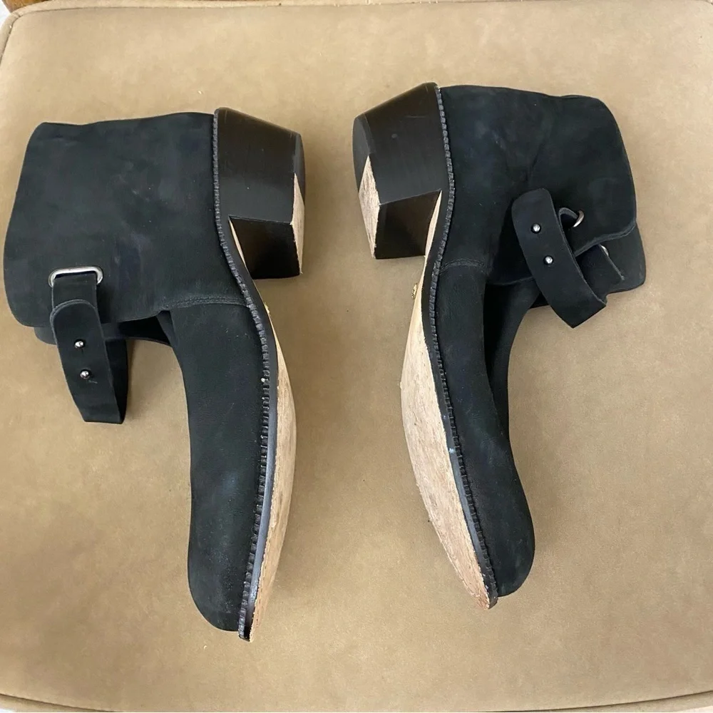 Anthropologie‎ || Cynthia Vincent Buckle Booties Black 10